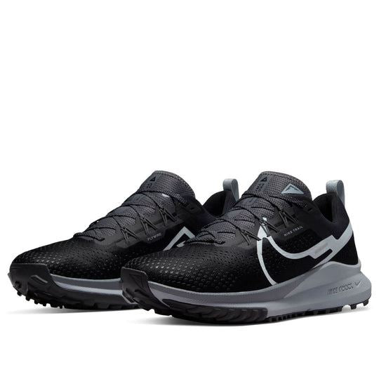 NEW Men's Sz 14 Nike React Pegasus Trail 4 Running Black Grey DJ6158-001 NL
