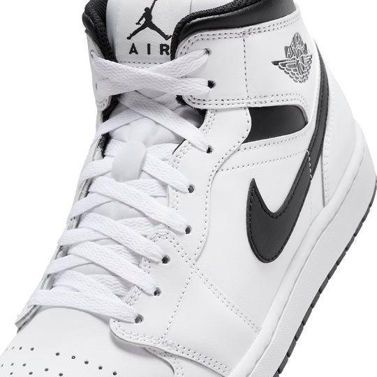 NEW Men's Sz 14 Nike Air Jordan 1 Mid Casual White Black Panda DQ8426-132 NL