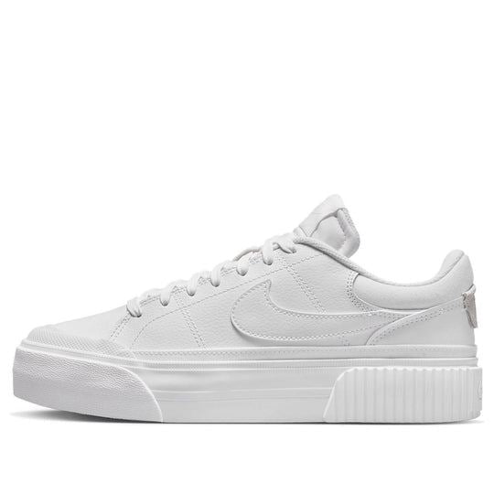 NEW Women's Sz 8-8.5 Nike Court Legacy Lift Sneakers Triple White DM7590-101