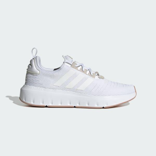 NEW Women's Sz 9.5 adidas Swift Run23 Running Shoe White Gold IG4715