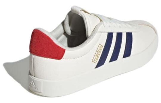 NEW Women's Sz 9 adidas VL Court 3.0 Skate Shoes Off White Dark Blue IE3628