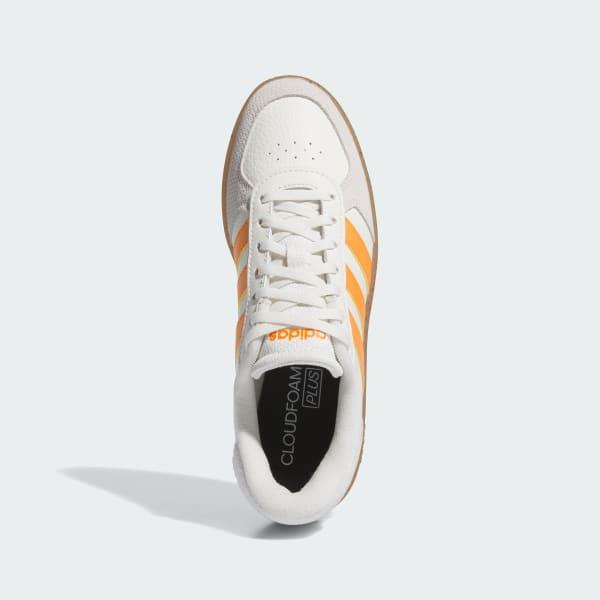 NEW Women's Sz 8-10 adidas Performance Breaknet Sleek Casual White Orange IH7753