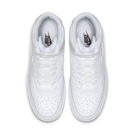 NEW Women's Sz 8.5 Nike Court Vision Mid Sneaker Triple White CD5436-100