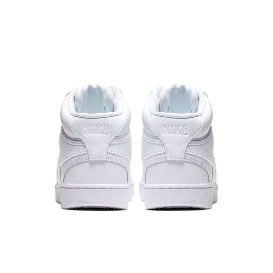 NEW Women's Sz 8.5 Nike Court Vision Mid Sneaker Triple White CD5436-100