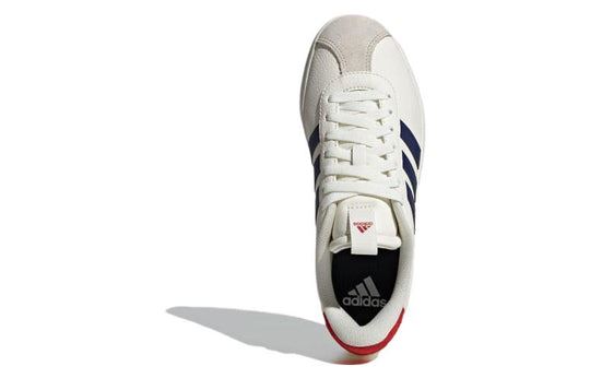 NEW Women's Sz 9 adidas VL Court 3.0 Skate Shoes Off White Dark Blue IE3628