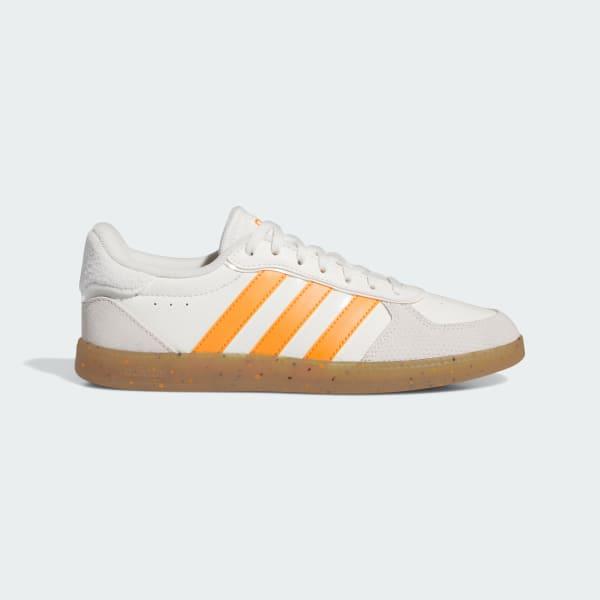 NEW Women's Sz 8-10 adidas Performance Breaknet Sleek Casual White Orange IH7753