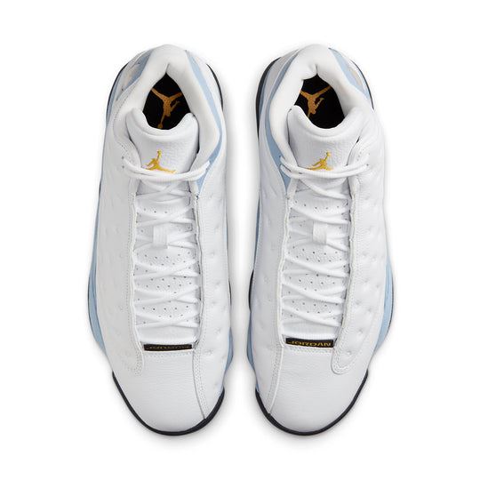 NEW Men's Sz 9-11 Nike Air Jordan 13 Retro Sneakers White Blue 414571-170 NL