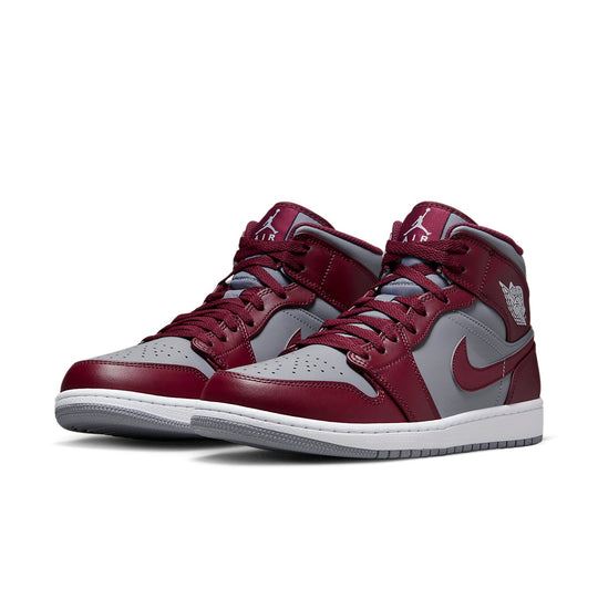 NEW Men's Sz 8.5-11.5 Nike Air Jordan 1 Mid Casual Cherrywood Red DQ8426-615