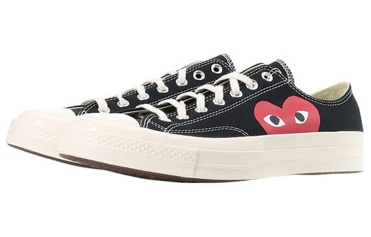 NEW Men's Sz 7 Converse x COMME des GARCONS PLAY Chuck 70 Low BlackWhite 150206C