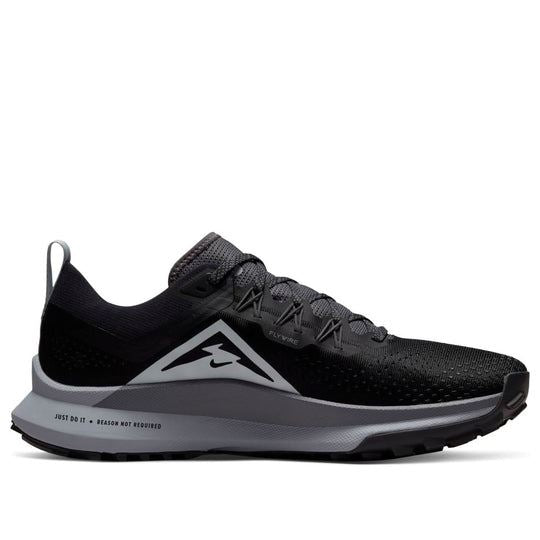 NEW Men's Sz 14 Nike React Pegasus Trail 4 Running Black Grey DJ6158-001 NL