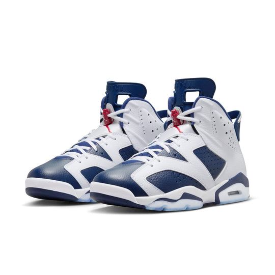 NEW Men's Sz 9.5-10 Nike Air Jordan 6 Retro Olympic 2024White/Navy CT8529-164 NL