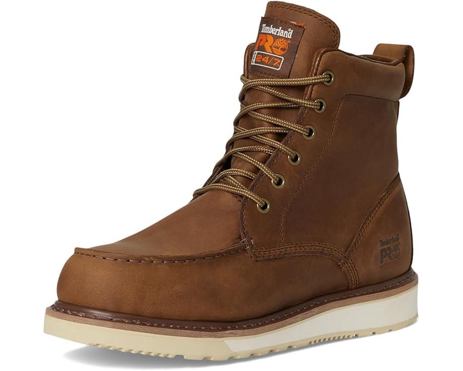 NEW Men's Sz 11.5-13 Timberland PRO Wedge 6" Moc-Toe Work Boots Brown TB0A5SXH214