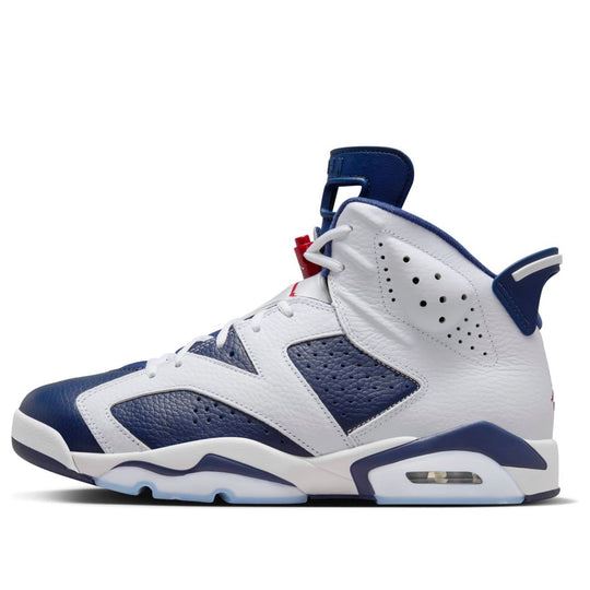 NEW Men's Sz 9.5-10 Nike Air Jordan 6 Retro Olympic 2024White/Navy CT8529-164 NL