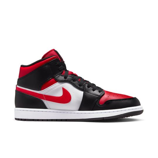 NEW Men's Sz 9-11.5 Nike Air Jordan 1 Mid Banned 'Bred Toe' 554724-079