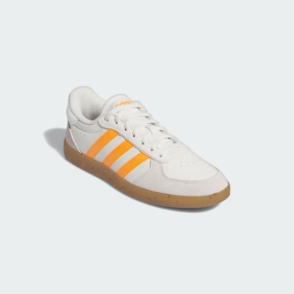 NEW Women's Sz 8-10 adidas Performance Breaknet Sleek Casual White Orange IH7753