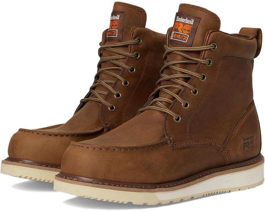 NEW Men's Sz 11.5-13 Timberland PRO Wedge 6" Moc-Toe Work Boots Brown TB0A5SXH214