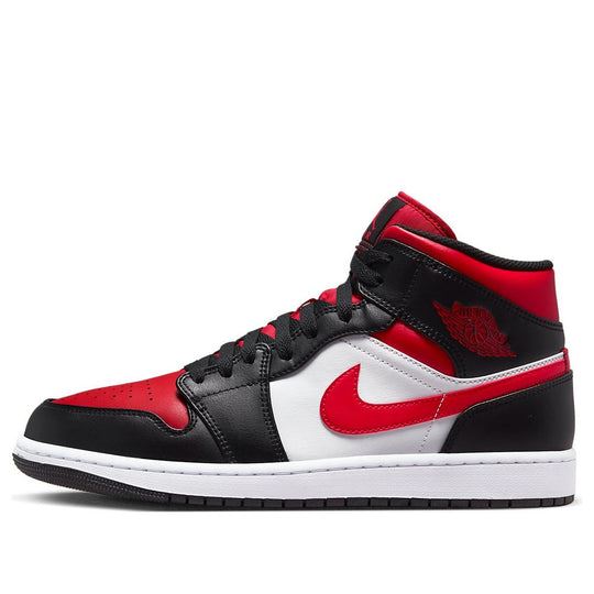 NEW Men's Sz 9-11.5 Nike Air Jordan 1 Mid Banned 'Bred Toe' 554724-079