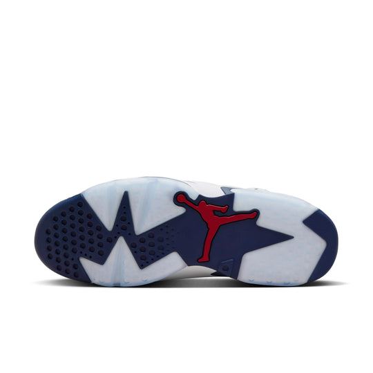 NEW Men's Sz 9.5-10 Nike Air Jordan 6 Retro Olympic 2024White/Navy CT8529-164 NL