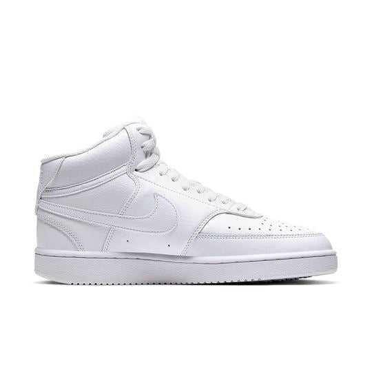 NEW Women's Sz 8.5 Nike Court Vision Mid Sneaker Triple White CD5436-100