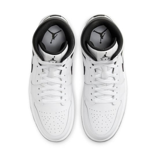 NEW Men's Sz 14 Nike Air Jordan 1 Mid Casual White Black Panda DQ8426-132 NL