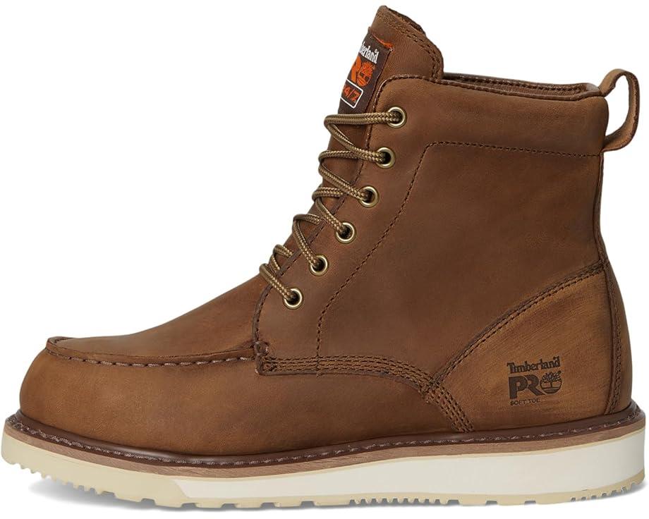 NEW Men's Sz 11.5-13 Timberland PRO Wedge 6" Moc-Toe Work Boots Brown TB0A5SXH214