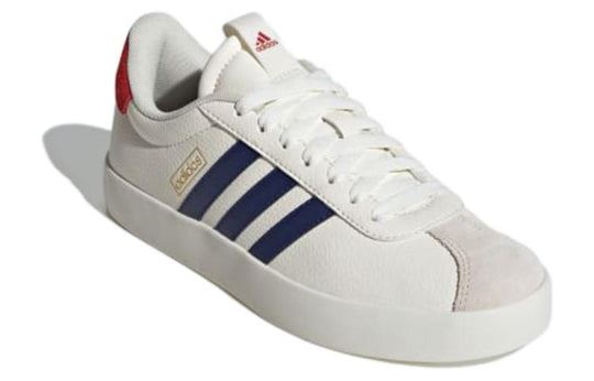 NEW Women's Sz 9 adidas VL Court 3.0 Skate Shoes Off White Dark Blue IE3628