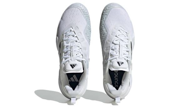 NEW Men's Sz 13 adidas Barricade Tennis Shoes White Black Silver ID1548 NL