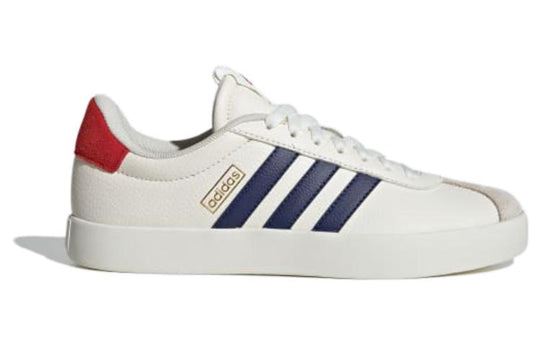 NEW Women's Sz 9 adidas VL Court 3.0 Skate Shoes Off White Dark Blue IE3628