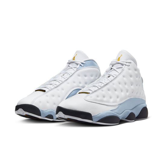 NEW Men's Sz 9-11 Nike Air Jordan 13 Retro Sneakers White Blue 414571-170 NL