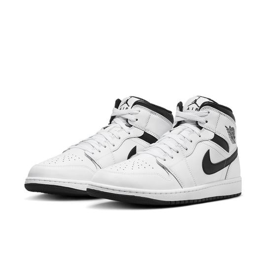 NEW Men's Sz 14 Nike Air Jordan 1 Mid Casual White Black Panda DQ8426-132 NL
