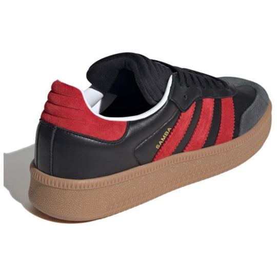 NEW Men's Sz 10-13 adidas Samba XLG Sneaker Black Red Gum IE9178 FB