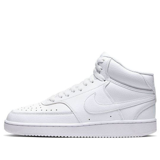 NEW Women's Sz 8.5 Nike Court Vision Mid Sneaker Triple White CD5436-100