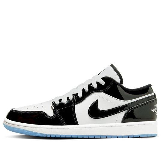 NEW Men's Sz 12 Nike Air Jordan 1 Low SE Concord Sneaker Balck White DV1309-100