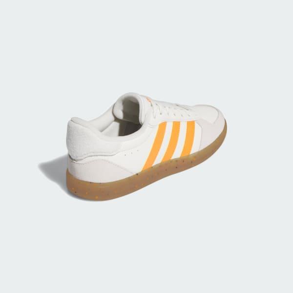 NEW Women's Sz 8-10 adidas Performance Breaknet Sleek Casual White Orange IH7753