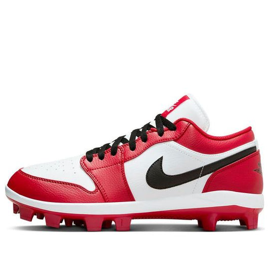 NEW Men's Sz 9.5-15 Nike Air Jordan 1 Retro MCS Low Cleats Red CJ8524-611
