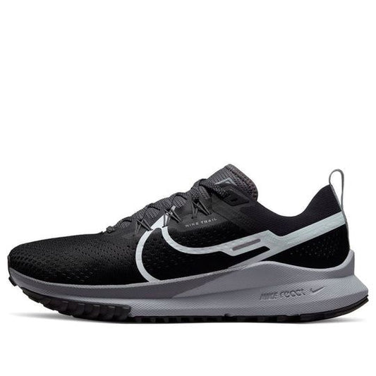 NEW Men's Sz 14 Nike React Pegasus Trail 4 Running Black Grey DJ6158-001 NL