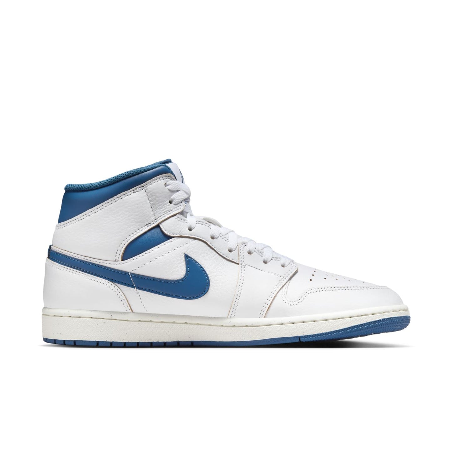 NEW Men's Sz 10.5 Nike Air Jordan 1 Mid SE Sneaker White Blue FN5215-141 NLRB
