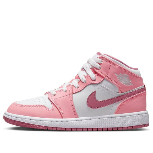 NEW Youth/WMNS Sz 6.5Y-7Y Nike Air Jordan 1 Mid Casual Chalk DQ8423-616