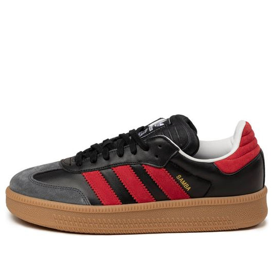 NEW Men's Sz 10-13 adidas Samba XLG Sneaker Black Red Gum IE9178 FB