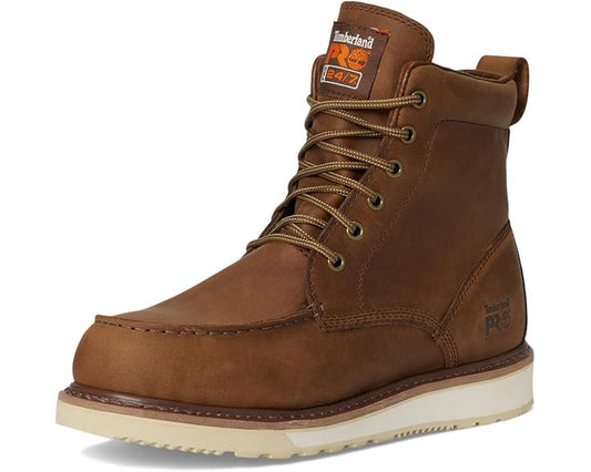 NEW Men's Sz 11.5-13 Timberland PRO Wedge 6" Moc-Toe Work Boots Brown TB0A5SXH214