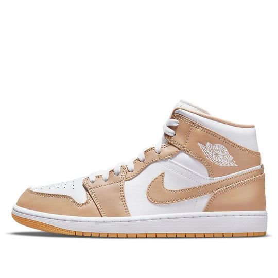 NEW Men's Sz 10 Nike Air Jordan 1 Mid Sneaker Tan Gum 554724-271