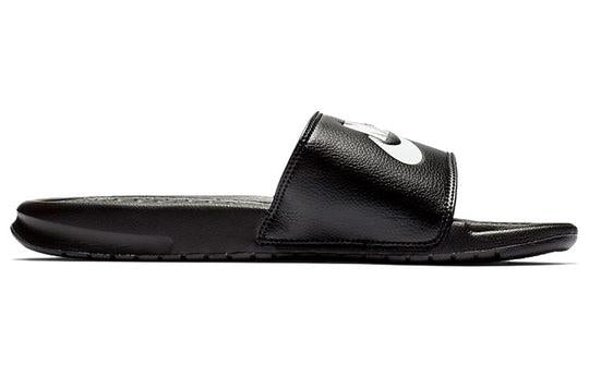 NEW Men's Sz 14-15 Nike Benassi Just Do It Slide Panda Black/White 343880-090