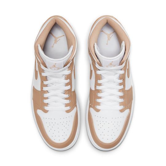 NEW Men's Sz 10 Nike Air Jordan 1 Mid Sneaker Tan Gum 554724-271