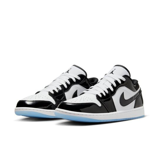 NEW Men's Sz 12 Nike Air Jordan 1 Low SE Concord Sneaker Balck White DV1309-100