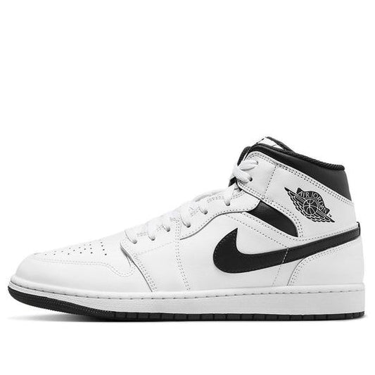 NEW Men's Sz 14 Nike Air Jordan 1 Mid Casual White Black Panda DQ8426-132 NL