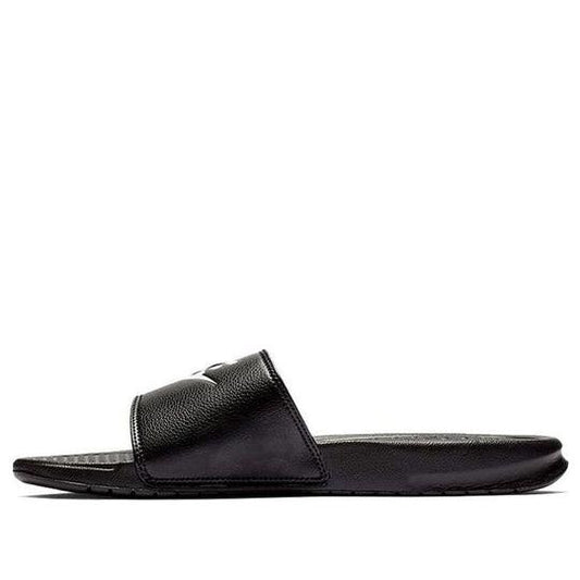 NEW Men's Sz 14-15 Nike Benassi Just Do It Slide Panda Black/White 343880-090